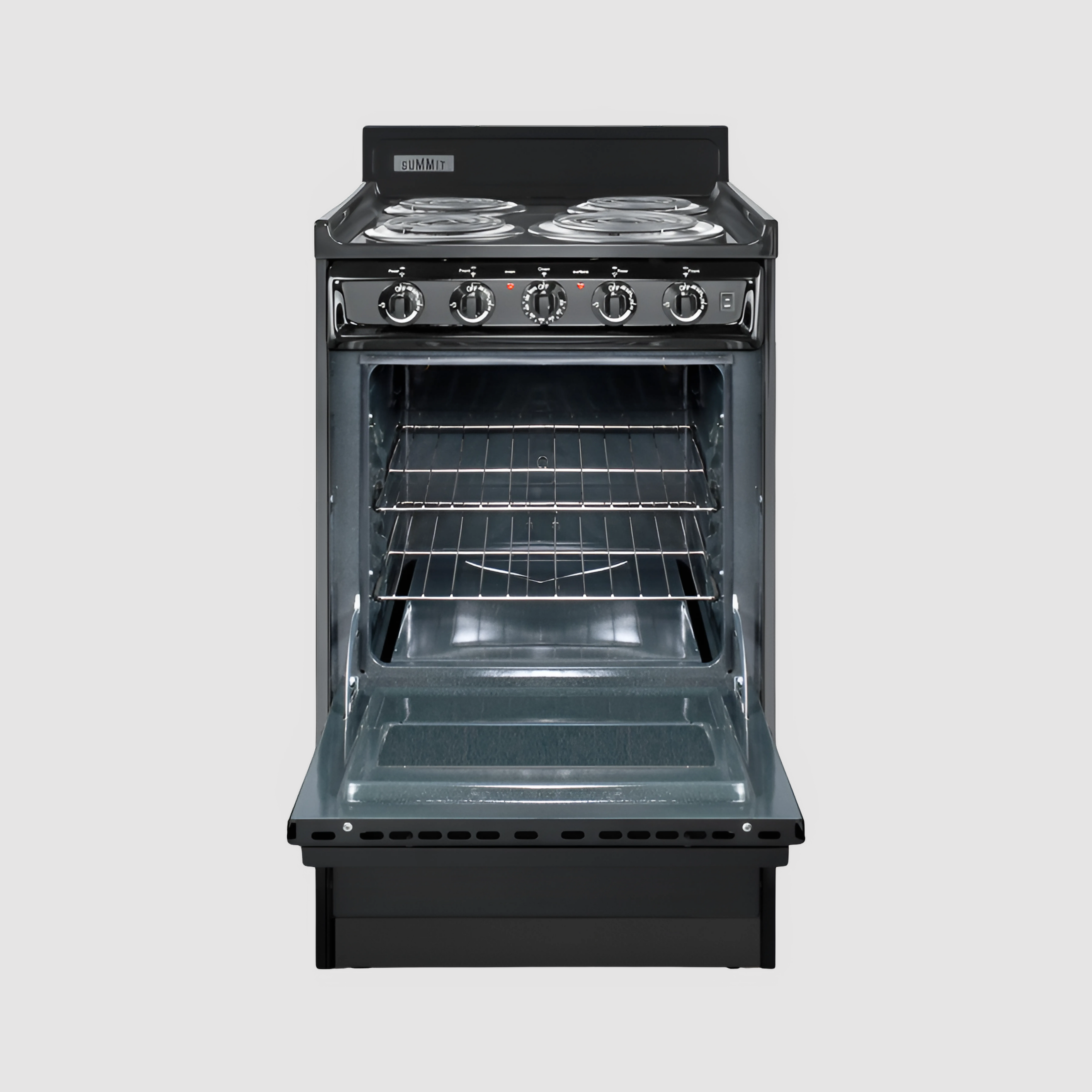Summit 20" Wide Electric Coil Top Range with 4 Iches Backguard WEM110