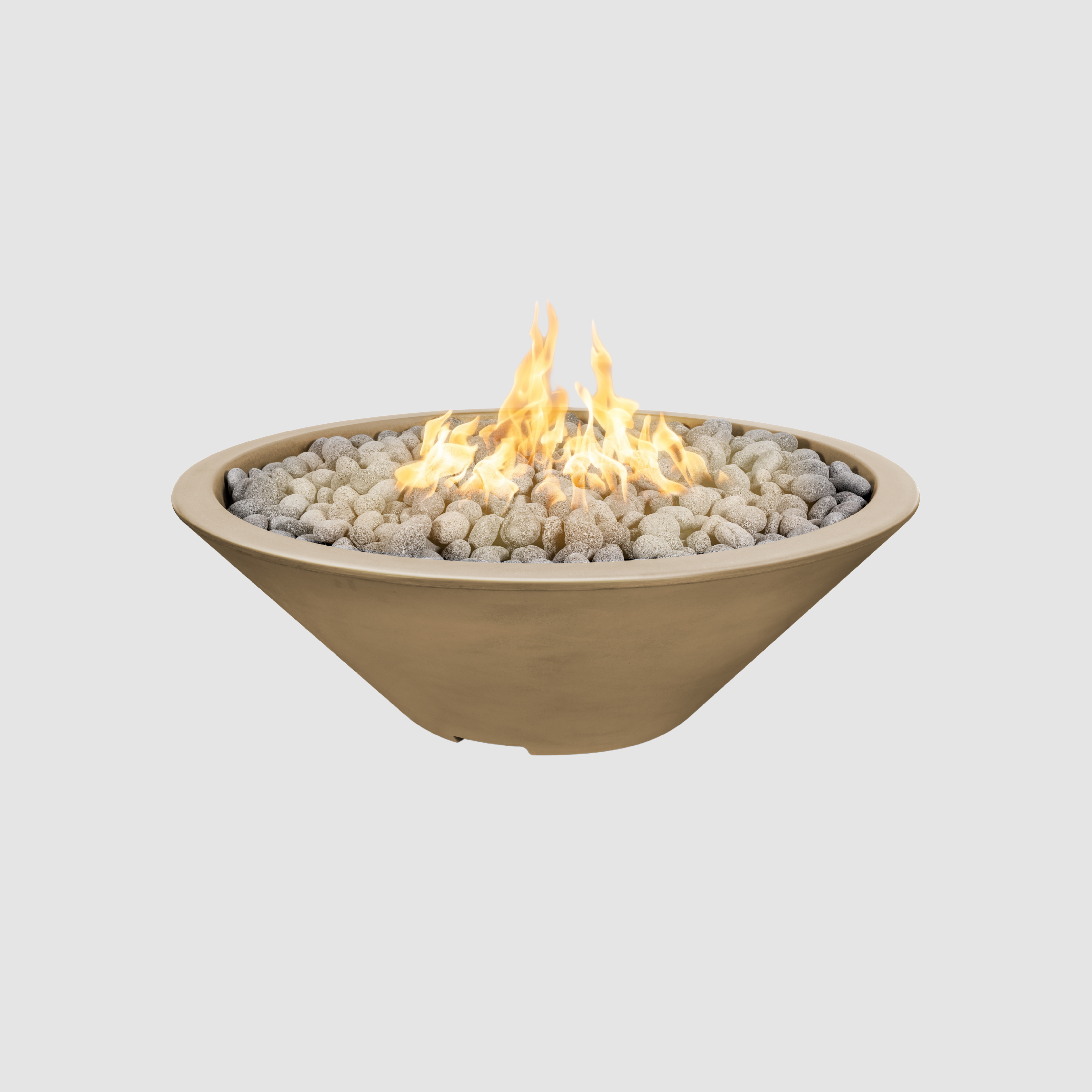 The Outdoor Plus Cazo Fire Pit - Narrow Ledge - GFRC Concrete