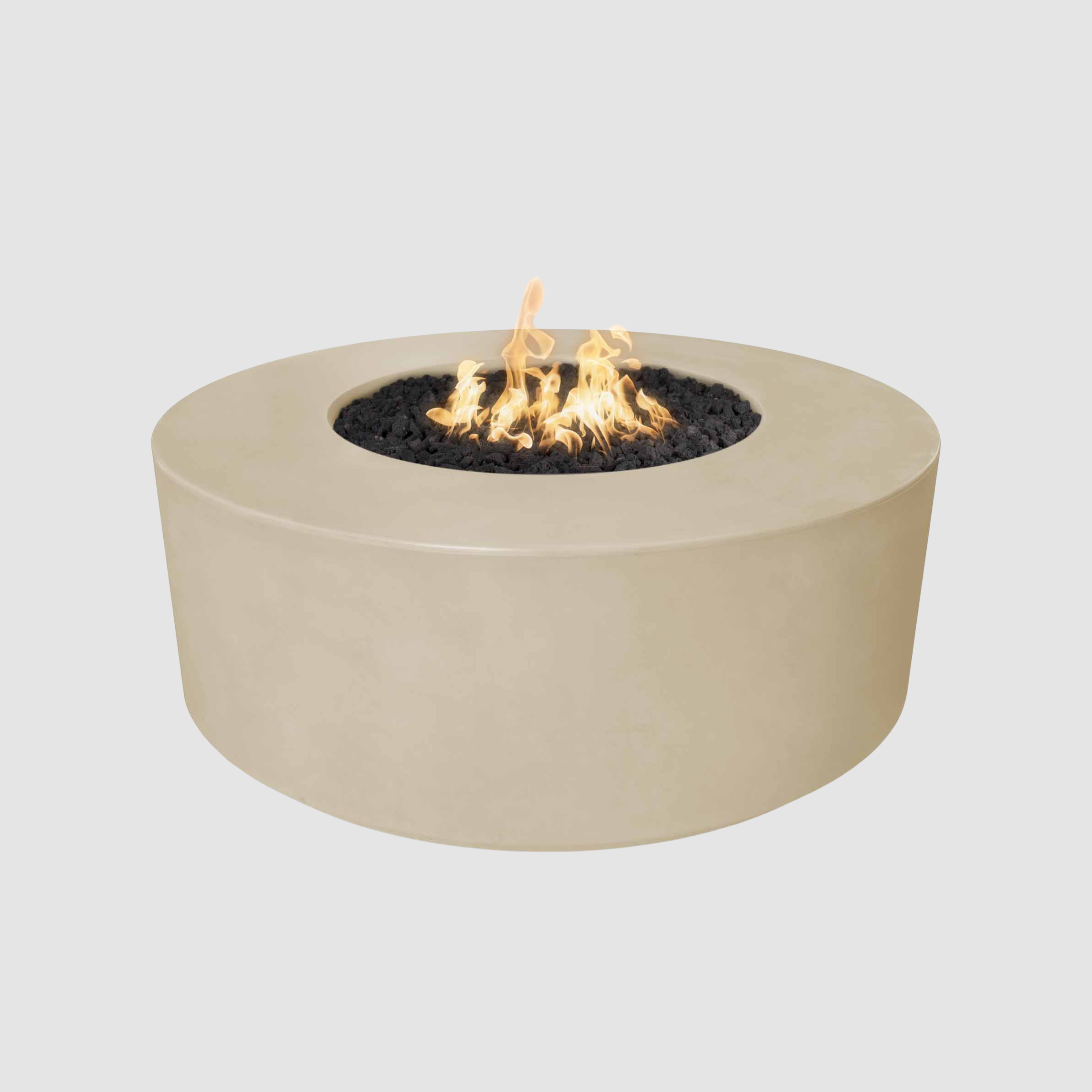 The Outdoor Plus Florence Fire Pit - 20″ Tall GFRC Concrete