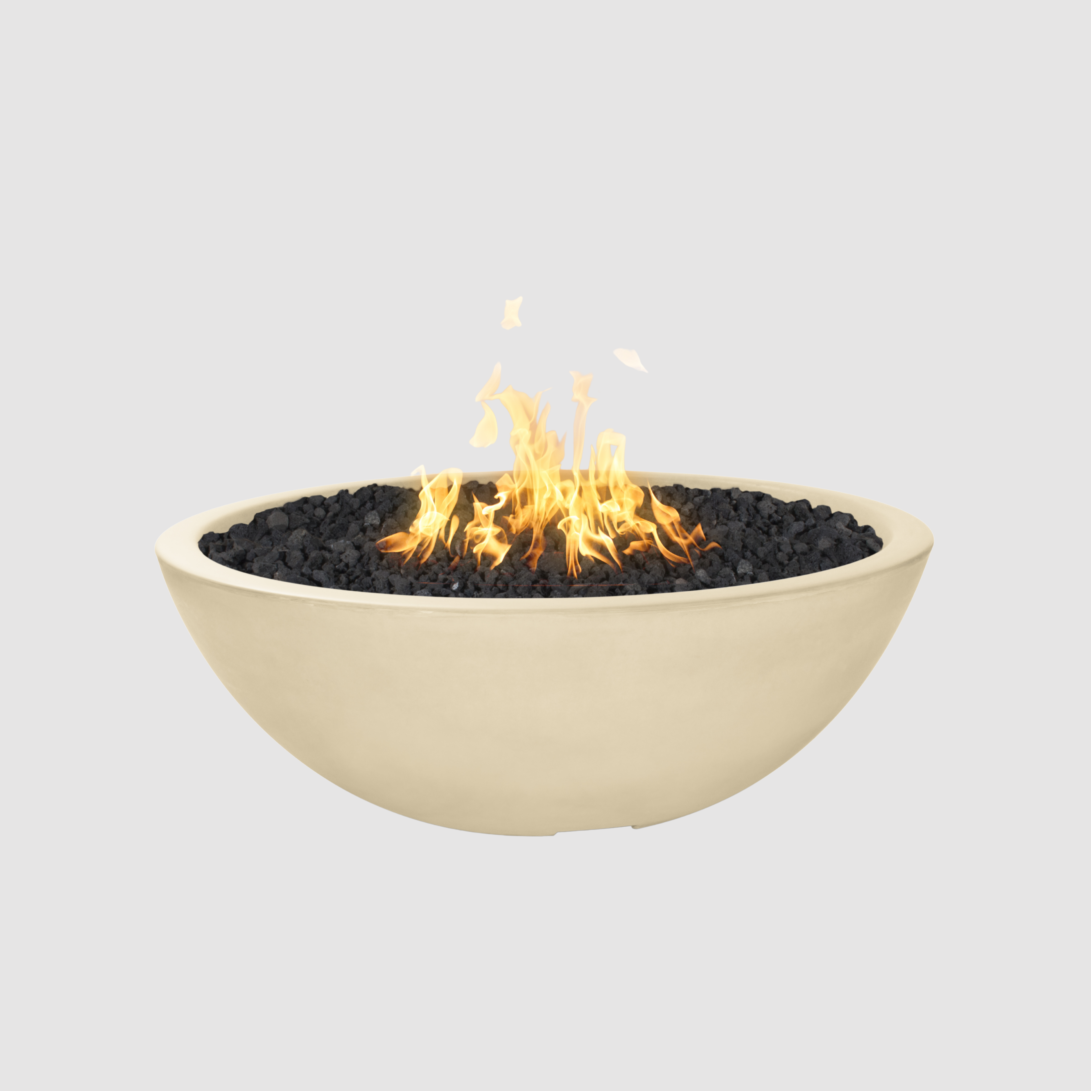 The Outdoor Plus Sedona Fire Pit - Narrow Ledge - 15” Tall GFRC Concrete