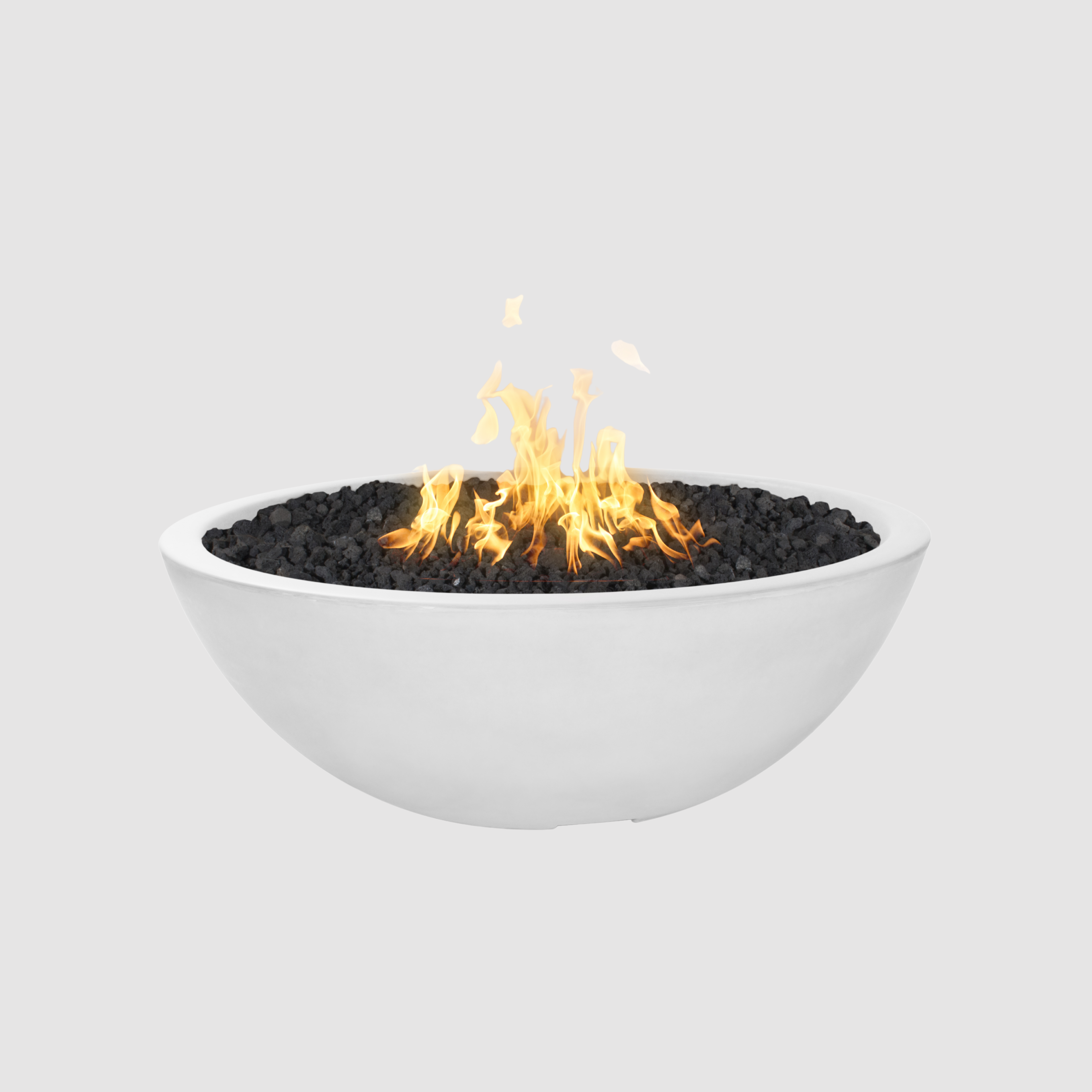 The Outdoor Plus Sedona Fire Pit - Narrow Ledge - 15” Tall GFRC Concrete