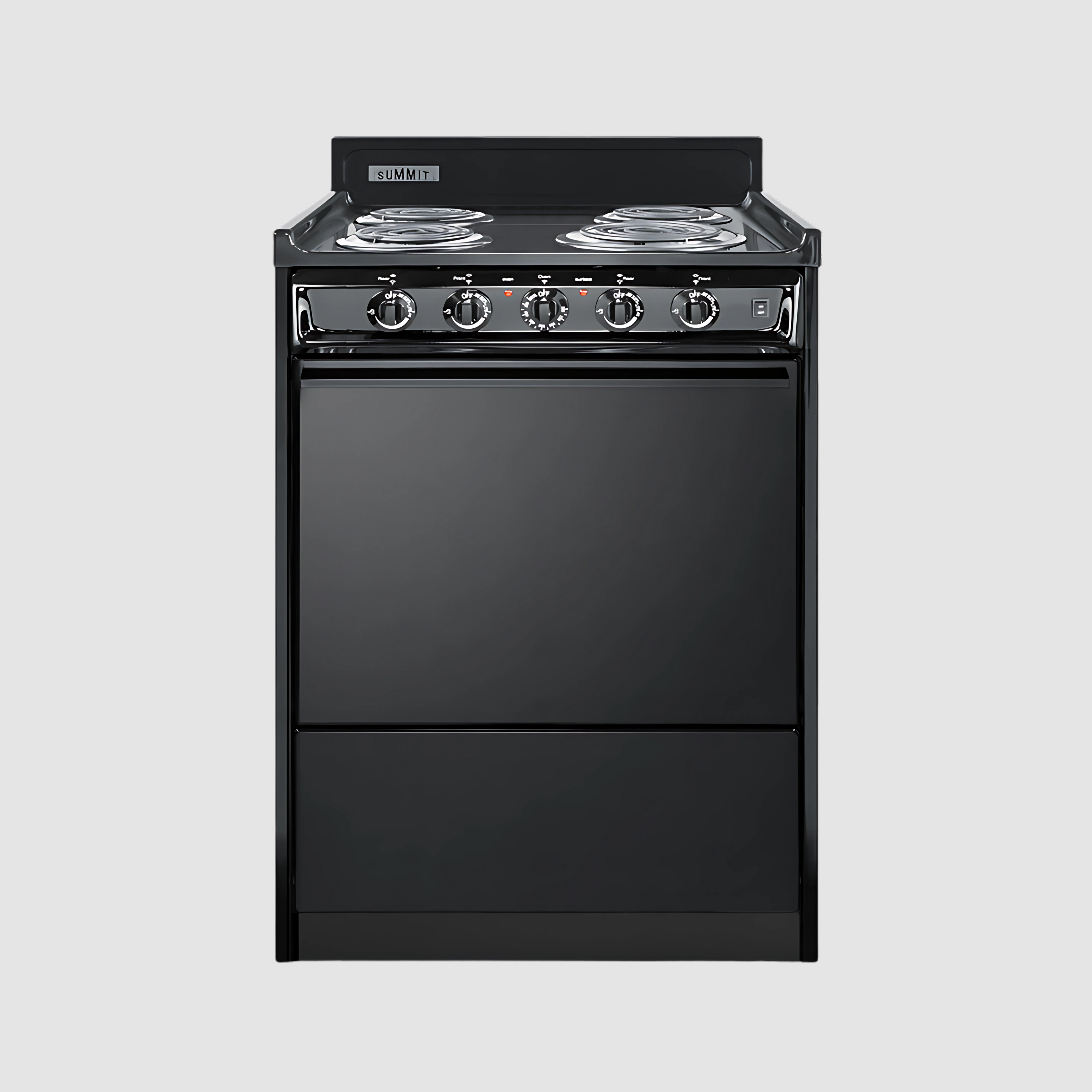 Summit 20" Wide Electric Coil Top Range with 4 Iches Backguard WEM110