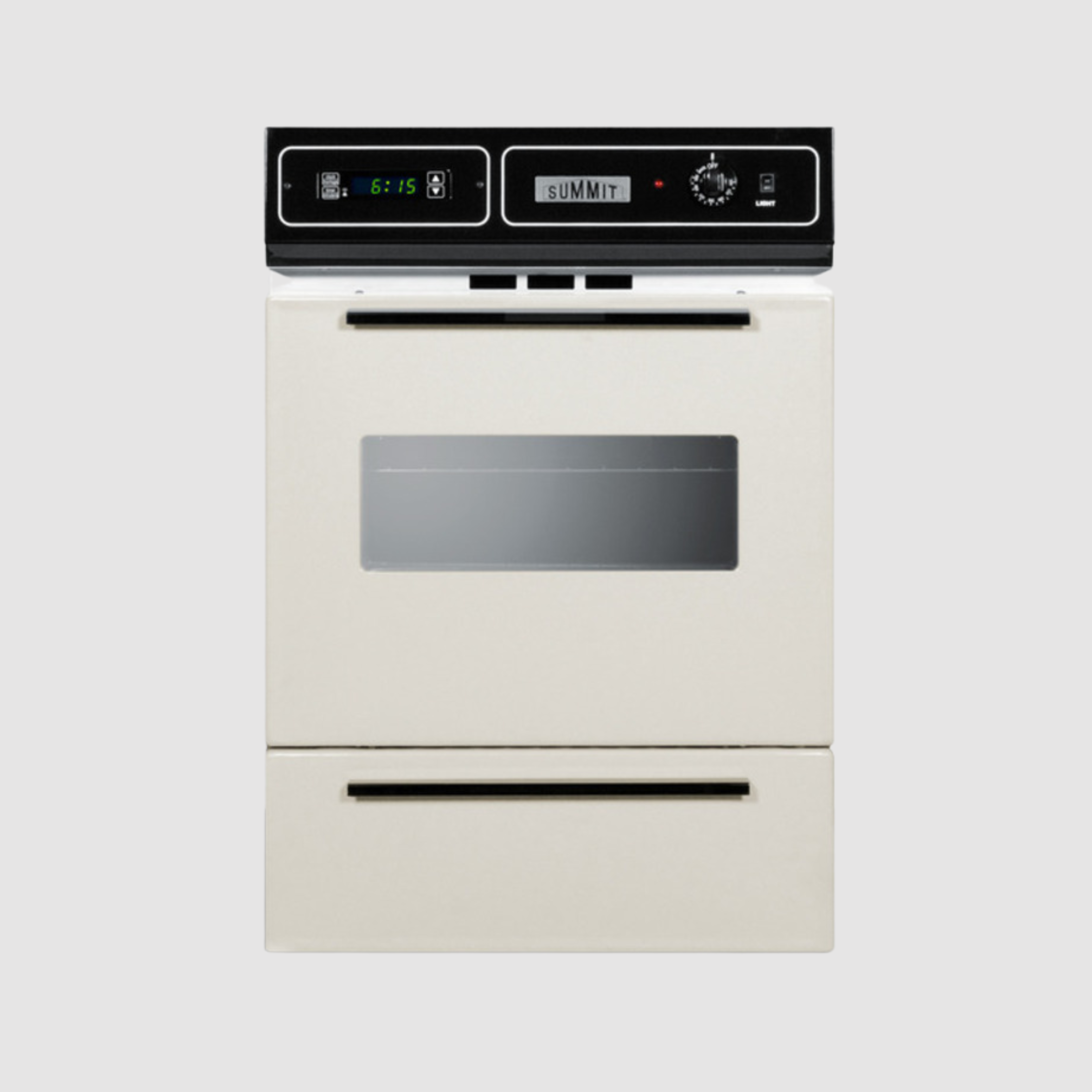 Summit 24" Wide Electric Wall Oven, 220/240V and 115/120V TEM721BKW