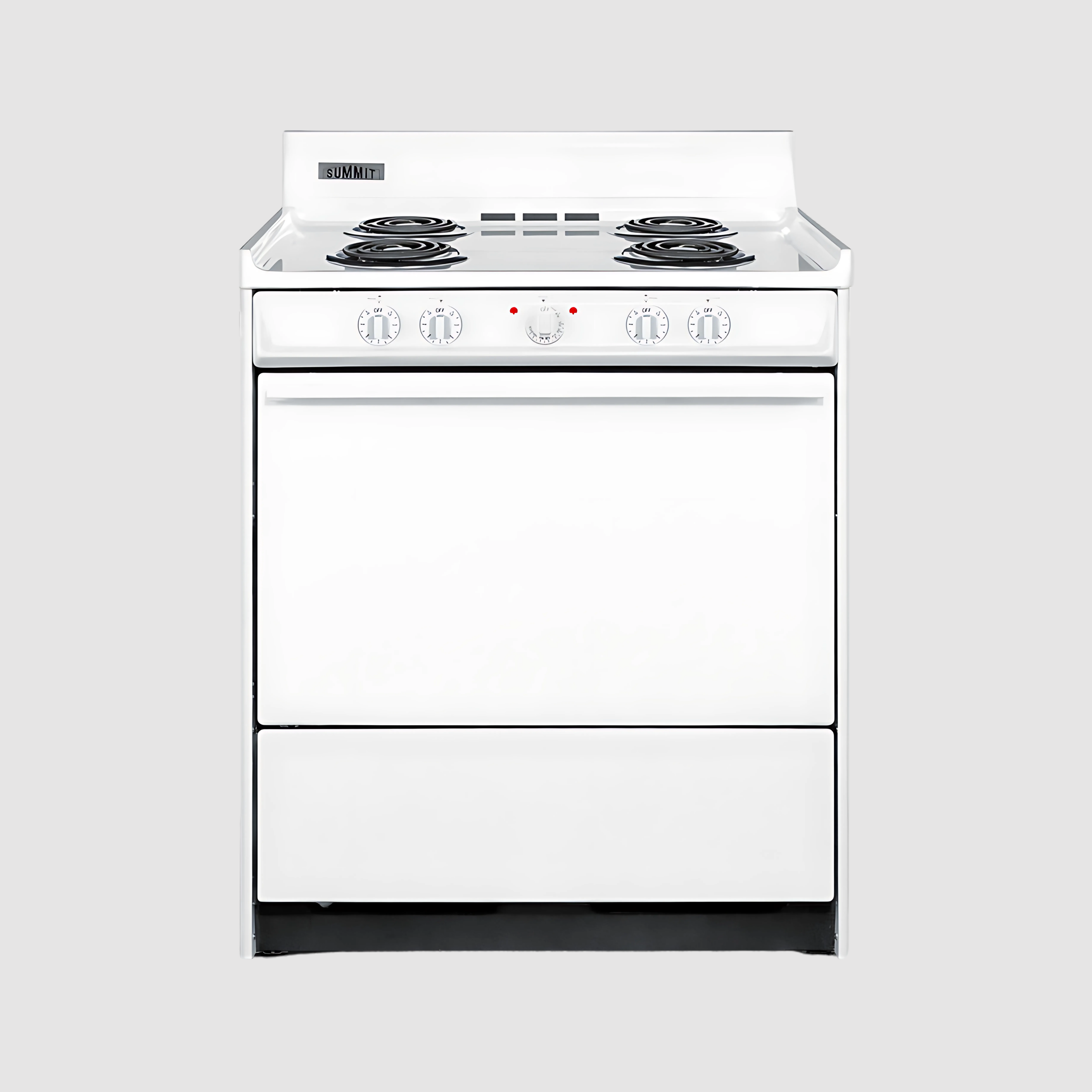 Summit 20" Wide Electric Coil Top Range with 4 Iches Backguard WEM110