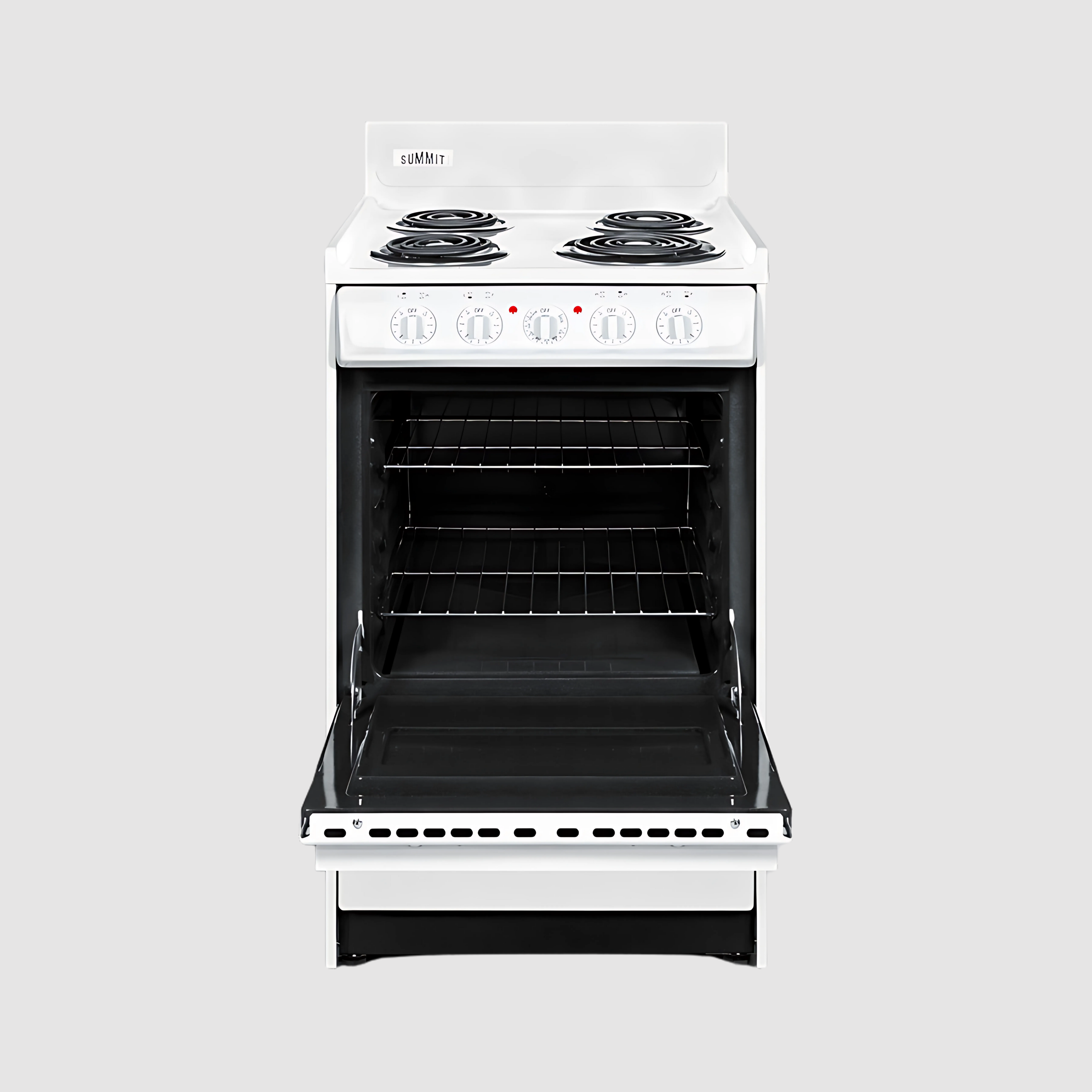 Summit 20" Wide Electric Coil Top Range  with 4 Iches Backguard WEM110