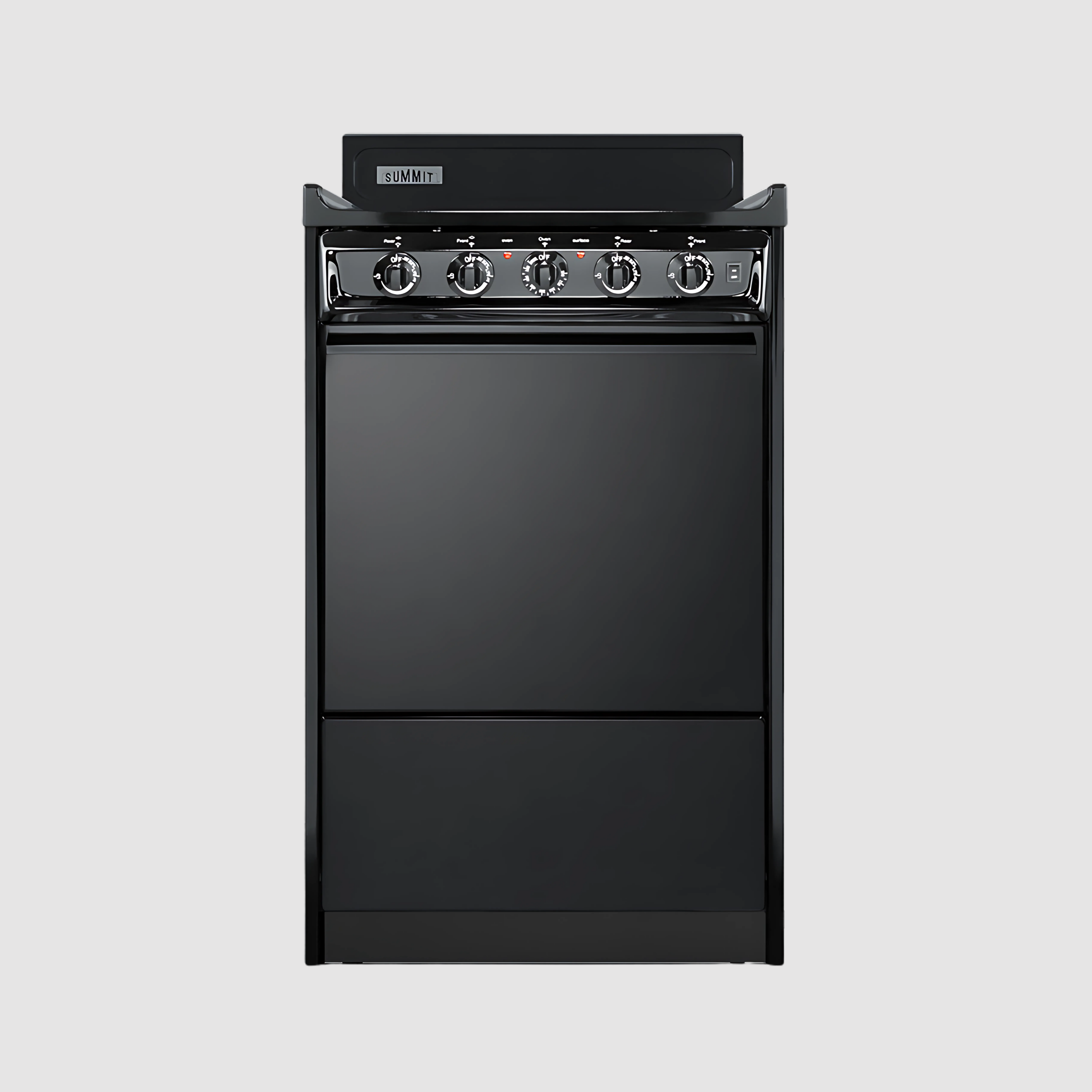 Summit 20" Wide Electric Coil Top Range  with 4 Iches Backguard WEM110