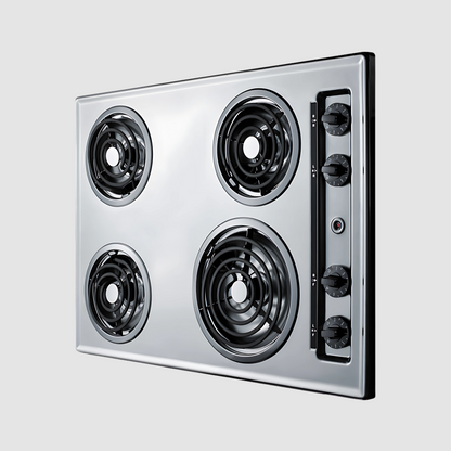Summit 30" Wide 4-Burner Gas Cooktop Electric ZNL053