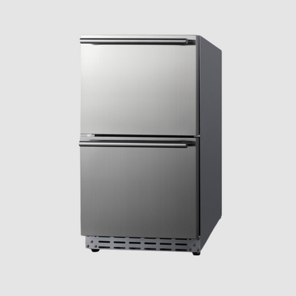 Summit 18" Wide 2-Drawer All-Refrigerator, ADA Compliant ADRD18