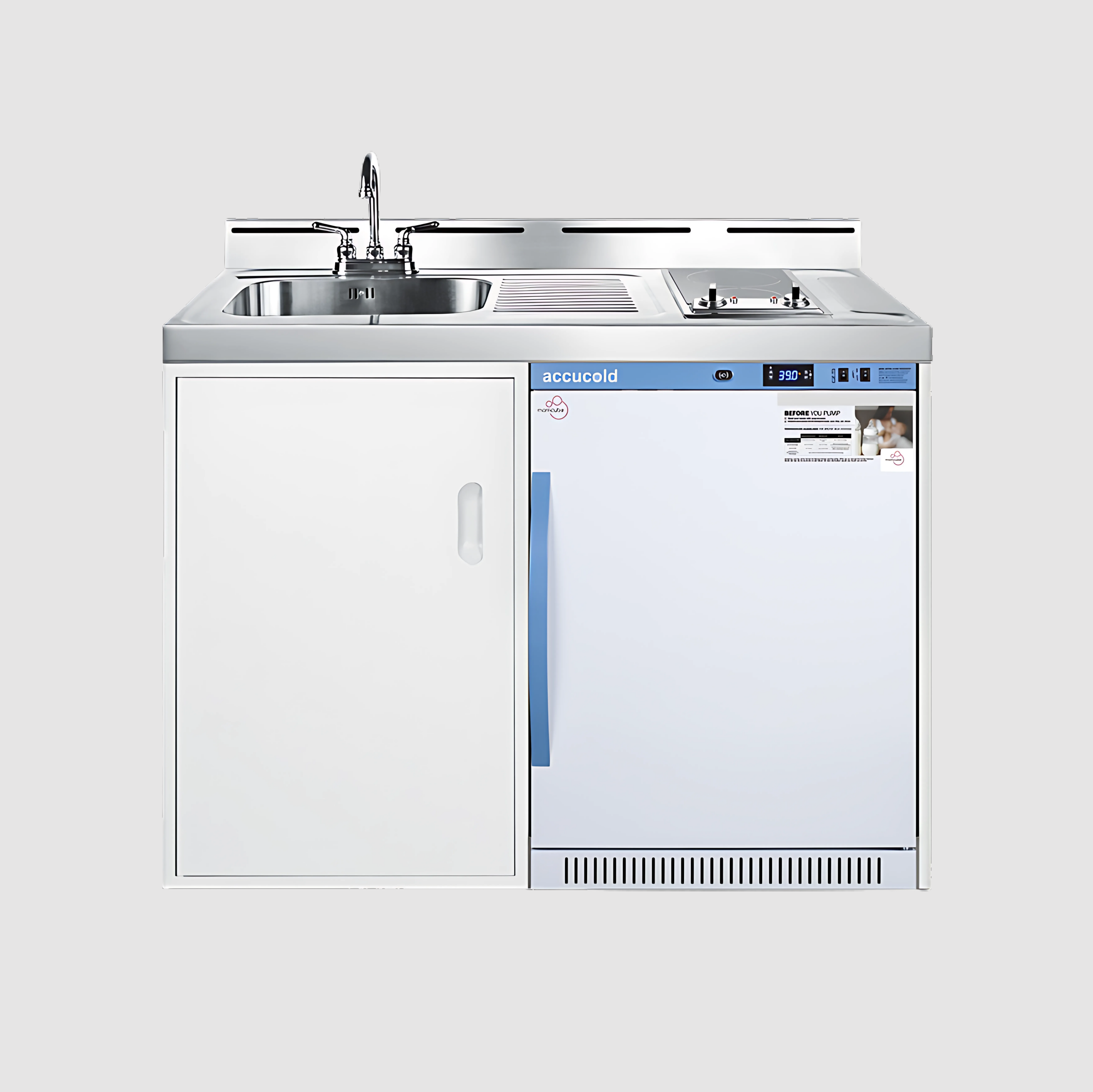 Summit 48" Wide All-In-One Wellness Room Kitchenette C48ELMCLK