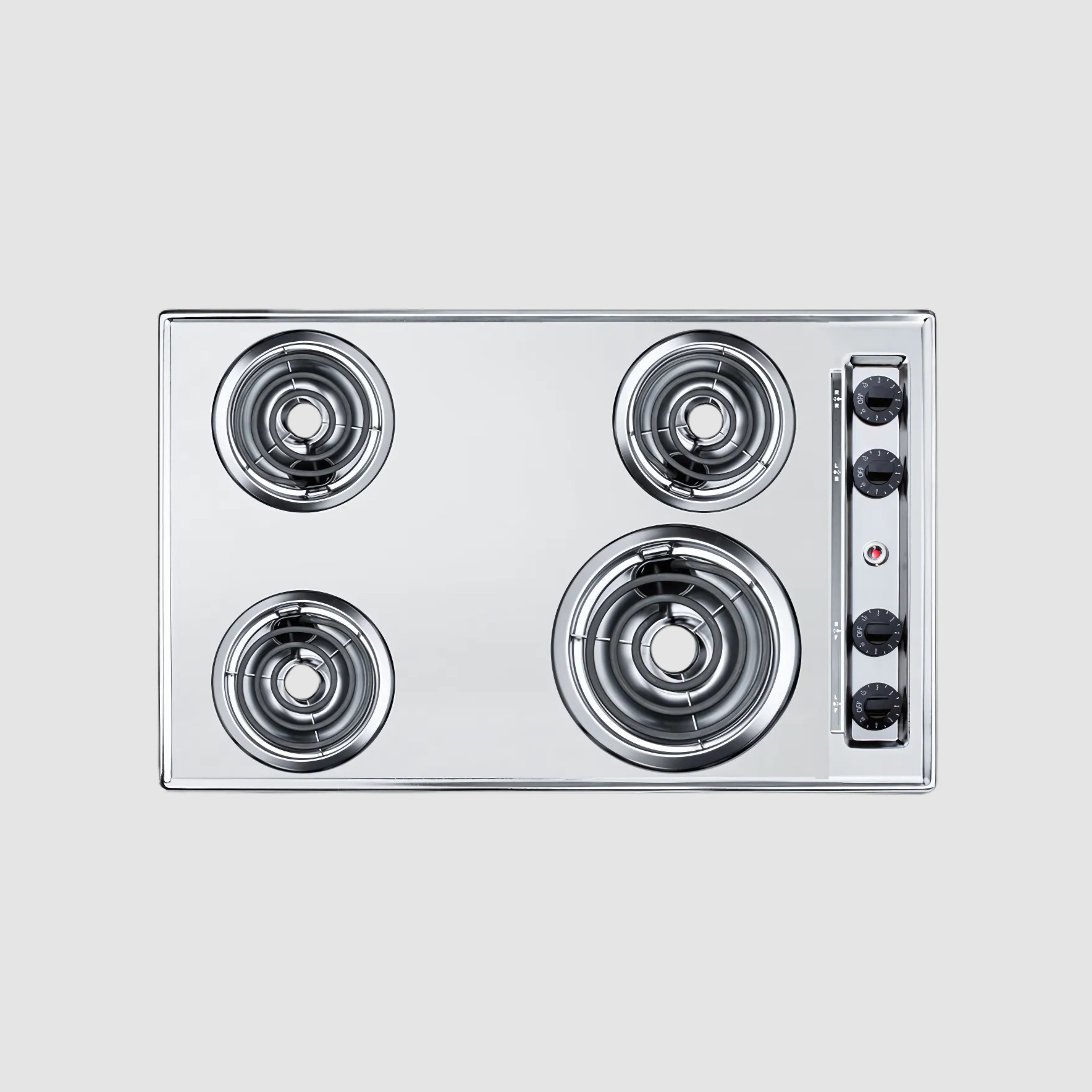 Summit 24" Wide 230V 4-Burner Coil Cooktop ZEL03