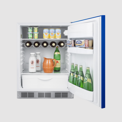 Summit 24" Wide All-Refrigerator, ADA Compliant BAR611WHBADA