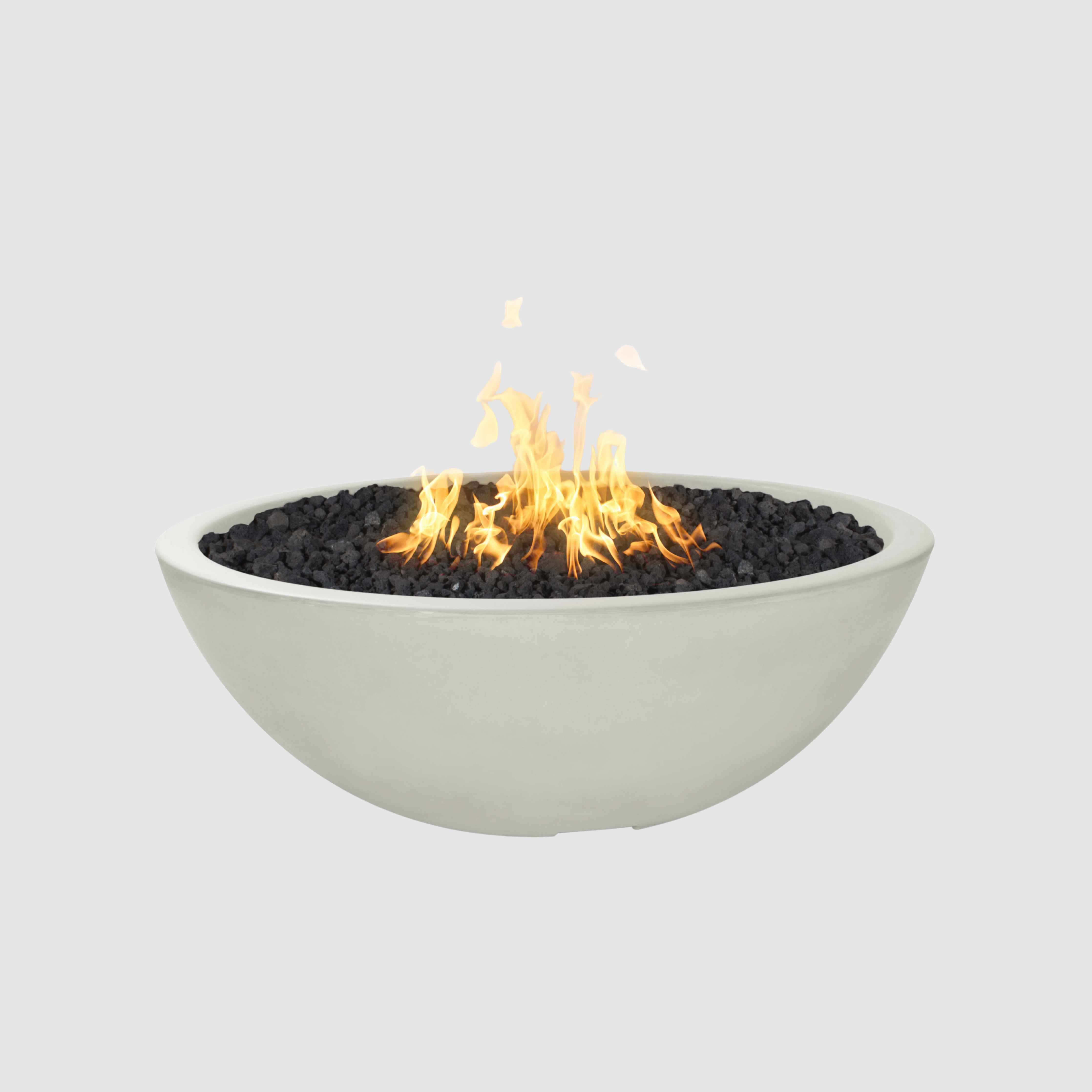 The Outdoor Plus Sedona Fire Pit - Narrow Ledge - 15” Tall GFRC Concrete
