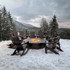 The Outdoor Plus Unity Round Fire Pit - 24″ Tall Powder Coat Steel