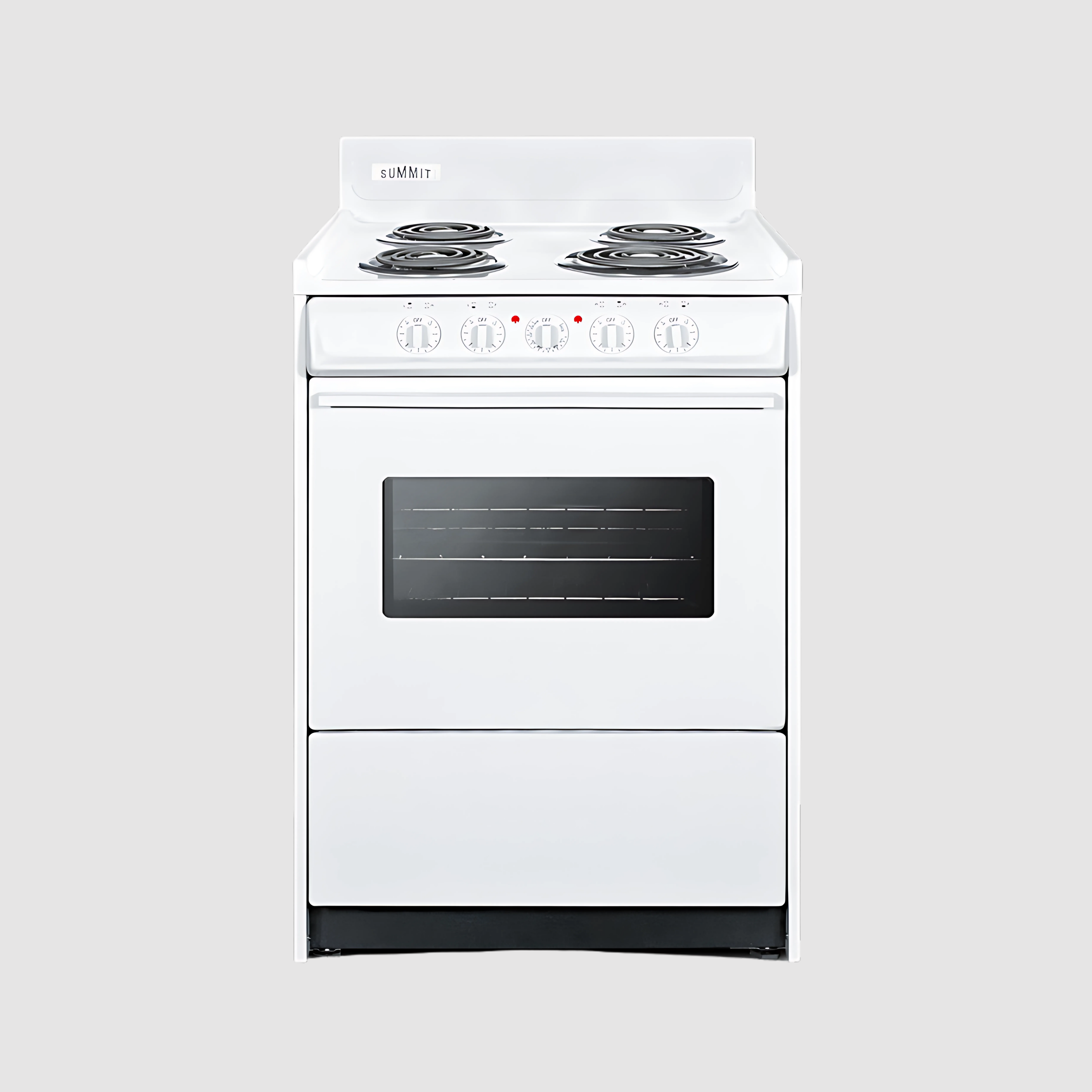 Summit 20" Wide Electric Coil Top Range  with 4 Iches Backguard WEM110